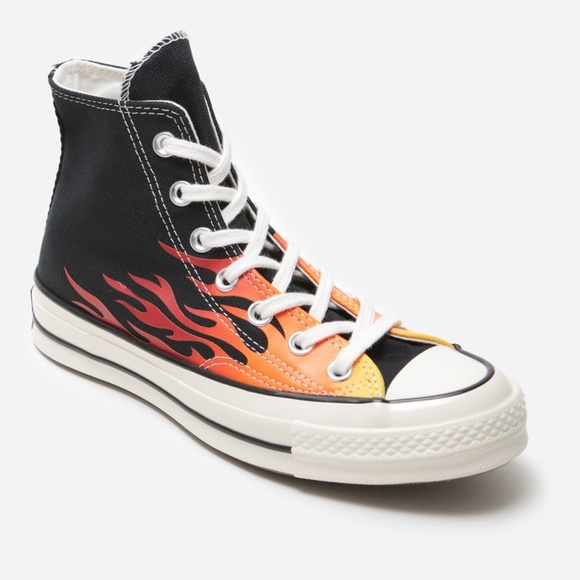 Converse Chuck 70 High Flames Fire Black Red Orange size 5.5 NEW Chuck Taylor - Picture 3 of 7